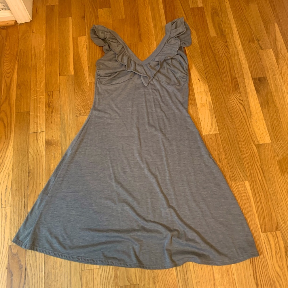 Grey flutter sleeve sundress - The Limited